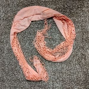 Pink, lace, elegant scarf